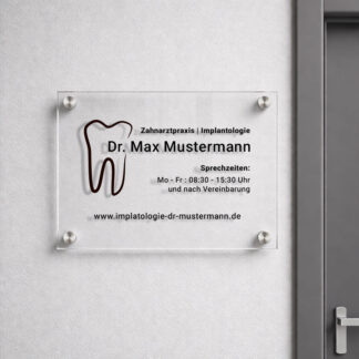 Praxisschilder, Querformat