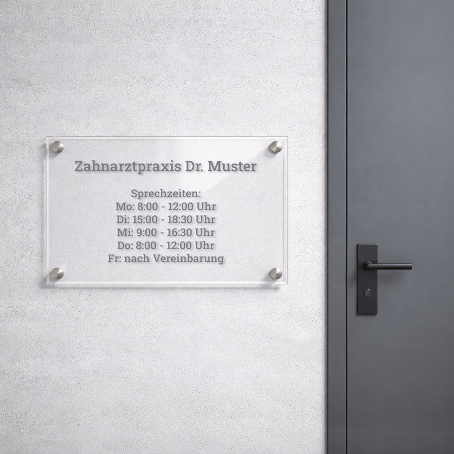 Praxisschilder Praxisschilder