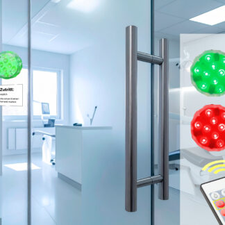 LED-Ampel zur Steuerung des Zutritts, leuchtet grün