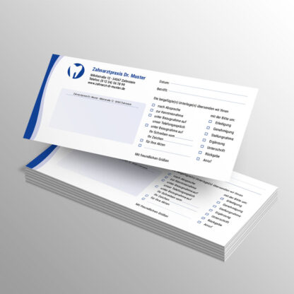 Kurzmitteilungen, 100 Blatt