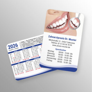 Taschenkalender 2026, abgerundete Ecken