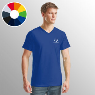 Praxisshirts Herren - farbig, V-Ausschnitt
