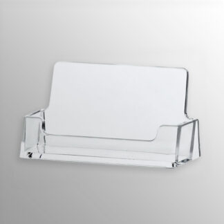 Visitenkartenhalter aus Kunststoff im querformat