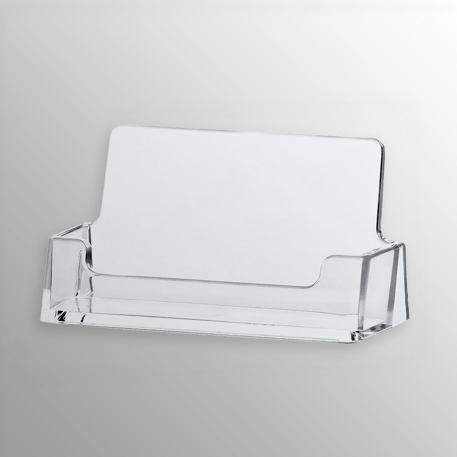 Visitenkartenhalter aus Kunststoff im querformat